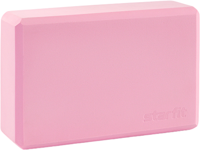 Блок для йоги Starfit YB-200 (розовый пастель.)