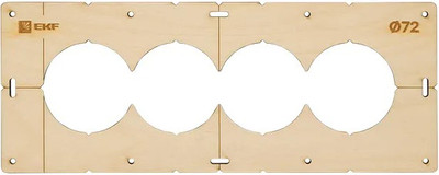 Шаблон разметочный EKF Для подрозетников / sh-d72-4