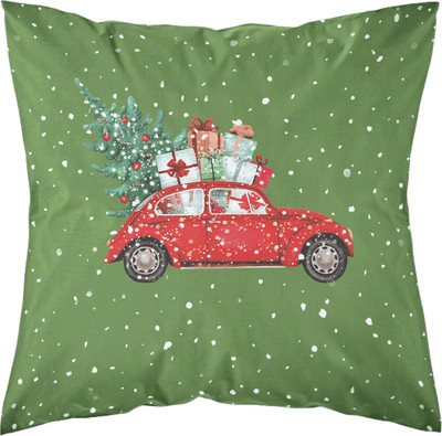 Подушка декоративная Samsara Home Машинка на зеленом 4040Нг-5а