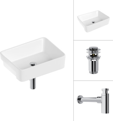 Умывальник Lauter 21675 + клапан 21190CH + сифон 21635CH (хром)