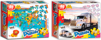 Набор пазлов Topgame Трейлер. Карта животного мира №56 / 02199