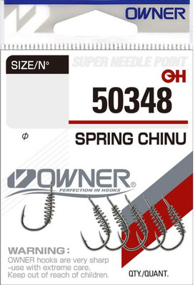 Набор крючков рыболовных Owner Spring Chinu nickel №4 / 50348-04 (7шт)