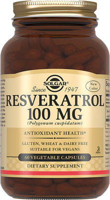 Пищевая добавка Solgar Ресвератрол 100мг (60капсул)