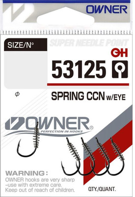 Набор крючков рыболовных Owner Spring Chinu w/Eye BC №6 / 53125-06 (5шт)