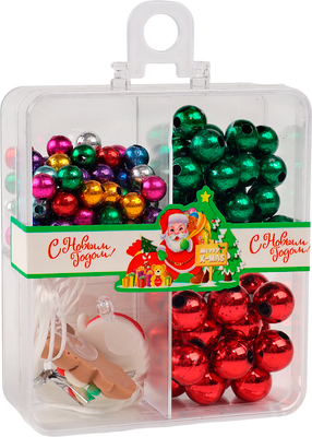 Набор для создания украшений Sima-Land Новогоднее украшение из бусин / 10582069