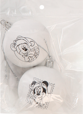 Набор для творчества Disney Елочные шары под раскраску Микки Маус / 5035700