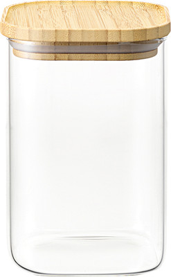 Емкость для хранения Smart Solutions Glass Bamboo / SS0000160