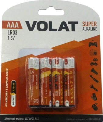 Комплект батареек VOLAT VLT-LR03-1unit