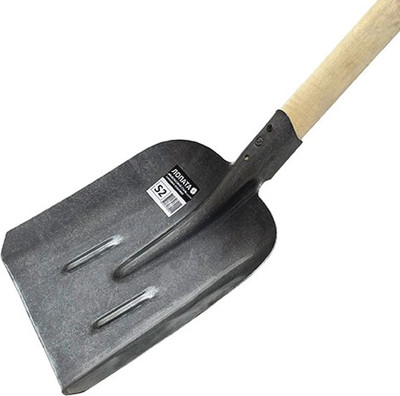 Лопата ЧистоОпт Совковая с ребрами жесткости (с черенком)
