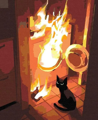 Картина по номерам Red Panda Кот не виноват p55189