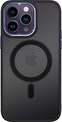 Чехол-накладка Bingo Metal Magnetic Carbon для Apple iPhone 15 Pro Max (фиолетовый)