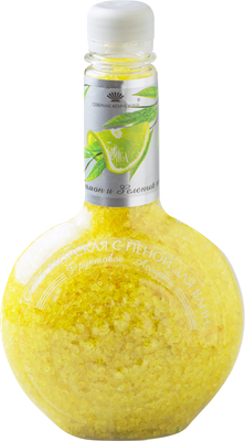 Соль для ванны Фруктовое ассорти Лимон и зеленый чай (550г)