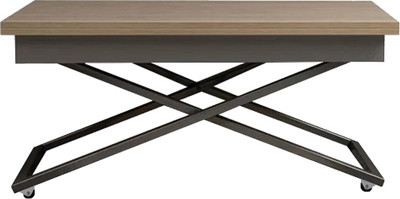 Стол-трансформер Levmar Apollo D68/S59 (дуб шамони светлый/серебро)