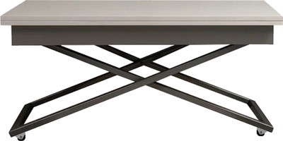 Стол-трансформер Levmar Apollo D78/S59 (белый/серебро)