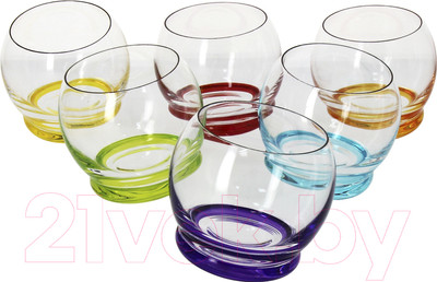 Набор стаканов Bohemia Crystal Crazy 25250/D4718/390 (6шт)