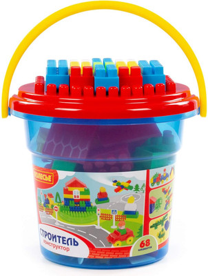 Конструктор Полесье Строитель / 24392 (68эл)