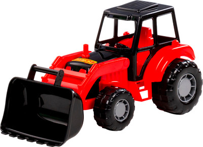 Экскаватор игрушечный Полесье Мастер / 24415 (красный/черный)