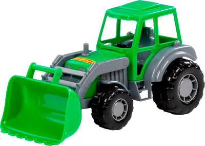Экскаватор игрушечный Полесье Мастер / 24422 (серый/зеленый)