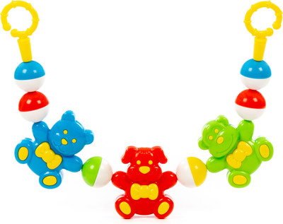 Подвеска на кроватку Полесье Забавные зверята / 24460 (зеленый/красный/голубой)