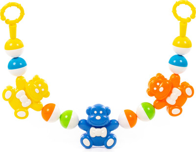 Подвеска на кроватку Полесье Смешные обезьянки / 24484 (оранжевый/синий/желтый)