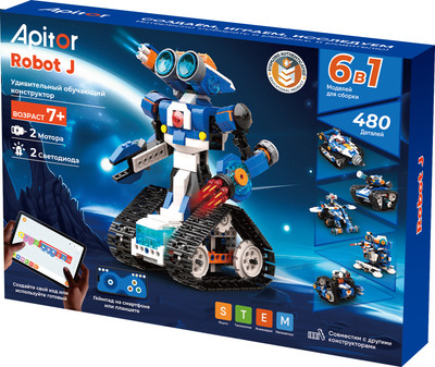 Конструктор программируемый Apitor Robot J 6 в 1
