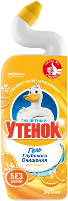 Чистящее средство для унитаза Туалетный утенок Цитрусовый (500мл)