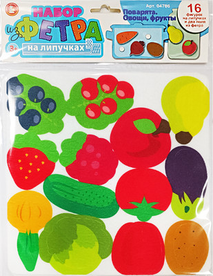 Развивающий игровой набор Десятое королевство Поварята. Овощи, фрукты / 04786