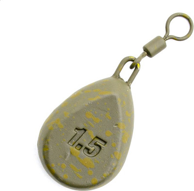 Грузило рыболовное Korda Flat Pear Swivel / FPS15
