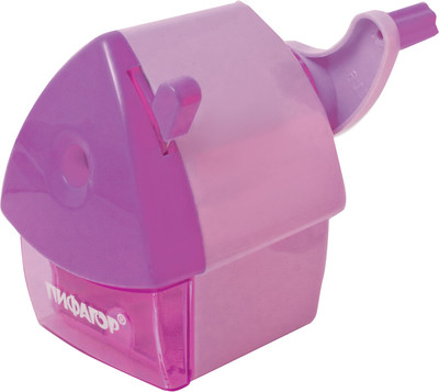 Точилка Пифагор Домик гнома / 270424 (розовый)