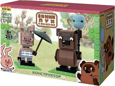 Конструктор Brick Labs Винни-Пух и Пятачок / AB-1105