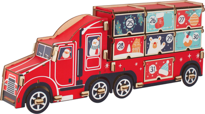 Адвент-календарь Woody Машина с наклейками На 7 дней / 08323