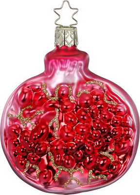 Елочная игрушка Inge's Christmas Elegant Passion. Гранат / 10136S024