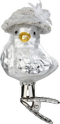 Елочная игрушка Inge's Christmas Bird Haus. Птичка-невеста / 10124S023