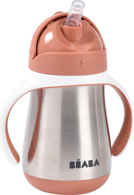 Поильник Beaba Tasse Paille Inox Термос 913587 (250мл, Terracotta)