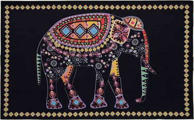 Коврик грязезащитный VORTEX Velur  50x80см Слон на удачу / 24407