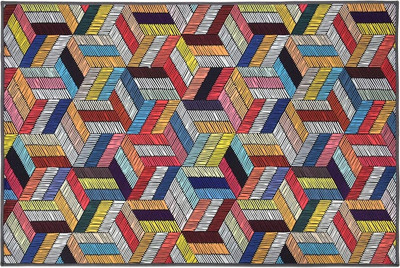 Коврик грязезащитный VORTEX Velur 60x90см Мультицвет 3D / 24410