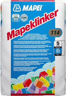 Фуга цементная Mapei Mapeclinker 114 Антрацит (25кг)