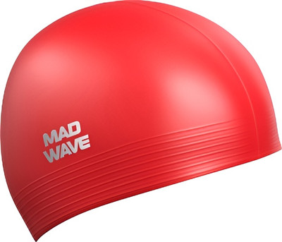 Шапочка для плавания Mad Wave Solid (красный)