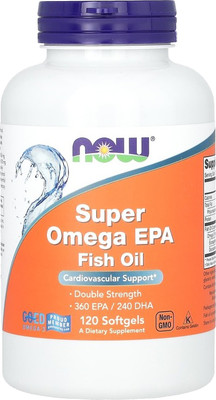 Жирные кислоты NOW Super Omega EPA 360мг / DHA240 (120капсул)