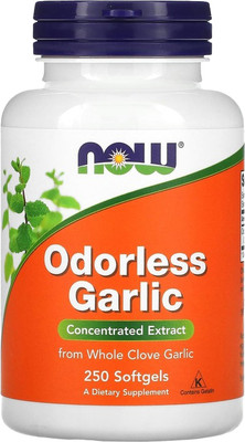 Пищевая добавка NOW Odorless Garlic Orig 25мг (100капсул)