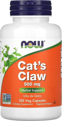 Пищевая добавка NOW Cat's Claw 500mg (100капсул)