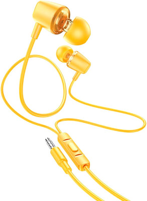 Наушники-гарнитура Hoco M107 (желтый)