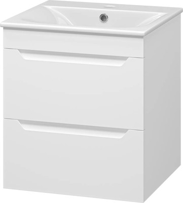 Тумба с умывальником Misty Бриз 50 / П-Бри-09050-012Я+WB.FN/Breeze/50-C/WHT.G/S1