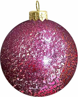 Шар новогодний Justys G-118S (80мм)