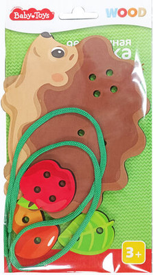 Развивающий игровой набор Десятое королевство Шнуровка Ежик / 05128