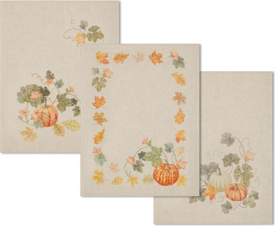 Набор полотенец Pole Kvetak (Беларускі лён) 45x60 22С145-ШР/п.р/фк/к. (421 Тыква-3 1/сорт 1)