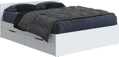 Двуспальная кровать Интерлиния Анеси-23 (белый платинум/белый платинум)