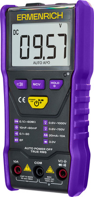 Мультиметр цифровой Ermenrich Zing TC20 / 83844 (фиолетовый)