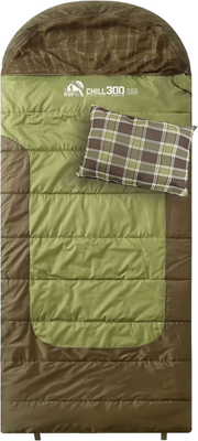 Спальный мешок RSP Outdoor Chill 300 Big / SB-СH-300-BIG-GNBR-R (зеленый/коричневый)