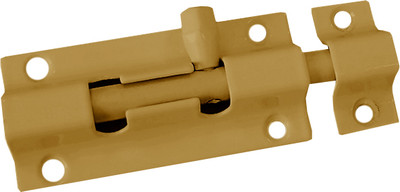 Шпингалет торцевой Trodos ZY-710B без пружины L80 (сатиновое золото матовый)